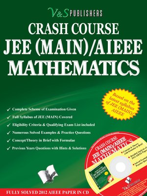 cover image of Crash Course JEE(Main) / AIEEE - Mathematics